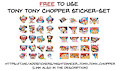 Free - Tony Tony Chopper Sticker-Set by Nightdancer