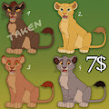 Lion King Adoptables by Nyashia