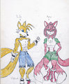 Tails and Roxy by Insanebluryyiff