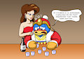 Me and King Dedede (NOT MY COMMISSION) by JaneMJ