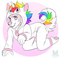 Bella being a unicorn by Paddedpuppygirl