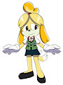Isabelle as a Sonic character