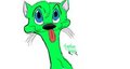 Silly Green Otter! by SaphireBlueflame