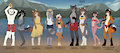Camp Pines Cast Lineup by Seff