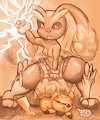 Lopunny - Thunder Punch by (Messy)