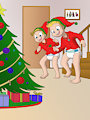 Sebastian Jonathan Christmas morning (diapers) - by Tato by wolfcub1975