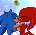 Sonic and Knuckles - Mistletoe by sircharles
