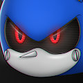 Metal Sonic's Head by es74