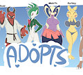 *ADOPTABLES*_Fighters by Fuf