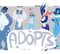 *ADOPTABLES*_Fighters and froggos by Fuf