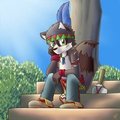 Art Trade : Raccoon by kiyochii