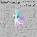 Anthro Creature Base PSD 74 Piece by wolfymewmew