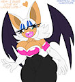 Rouge - Sexy Busty Large Lips Bat