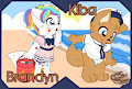 Beach badges for Megaplex 2019 by Colby-Hedgey by KibaSWolf