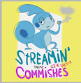 Streaming + Sketch commishes! by Cybertuna