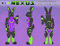 Updated Ref Sheet of Nexus! by NexusTheBunny