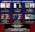 Fall 2019 COMMISSION SHEET by CorruptedCryptid