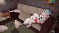 Gaming cuddles by nefariousnull