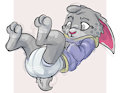 Crinkly Bunny by Kuuneho