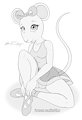 Patreon Extra - Adult Angelina Ballerina by SciFiCat
