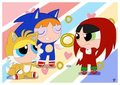 PPG as Sonic Heroes by BlueChika