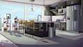 Aeterna visual novel game - BG WIP: Sunkra's kitchen by Aeterna