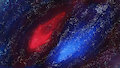 Red and Blue Nebulas by Mothimas