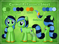 [Commission] Carmel Reference Sheet by Veemonsito