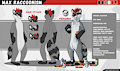 Raccoonism Character Reference Sheet