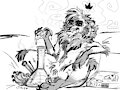 Relaxed Boss Lioness by kazimiress