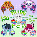 🏳️‍🌈$20 pride pawsitivity YCHs🏳️‍🌈 by frillious