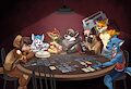 Game Night with Friends by blackkitten