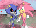 Metal and Sonic: I like you no matter how you look. by Rikika