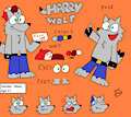 Ref Sheet - Harry K Wolf by PizzaWolf