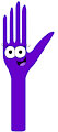 Purple Clay Hand by RyanHo