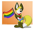 Gay Pride Foxxo by Supernovara