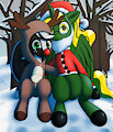 Commission: Christmastime pals