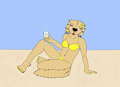 Yellow Polka Dotted Bikini by GoldNGal