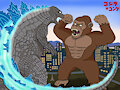 Godzilla vs. Kong by AlcosaurusRex