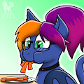 Layla luvs bacon! by TheCunningHusky