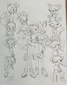 Sonic the Hedgehog - Sketch by FemaleFireMage95