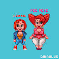 Debbie+Peg Pixel Art by Diraulus