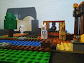 Lego Minecraft MOC- Traveling Trader/Mine WIP by ManaAraxis