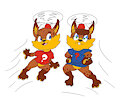 Bubsy’s niece and nephew Terry & Terri (Terrence and Teresa): Reimagined by BubsyRI