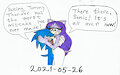 Sonic Boom: Aleena comforting Sonic by KatarinaTheCat18