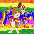 Pride Bunny! (Twitter Raffle!) by MoxiePawler