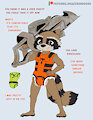 June Character: Rocket Raccoon by Kuuneho