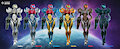 Metroid Dread Alt Suit Color Variants by LewdxCube