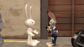 Two bunny cops by PapaDragon69
