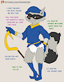 August Character: Sly Cooper by Kuuneho